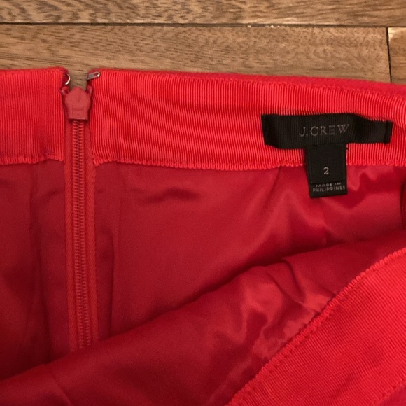 J. Crew red wool ruffle mini skirt, size 4 #G9148 from fall 2017 - Picture 2 of 6